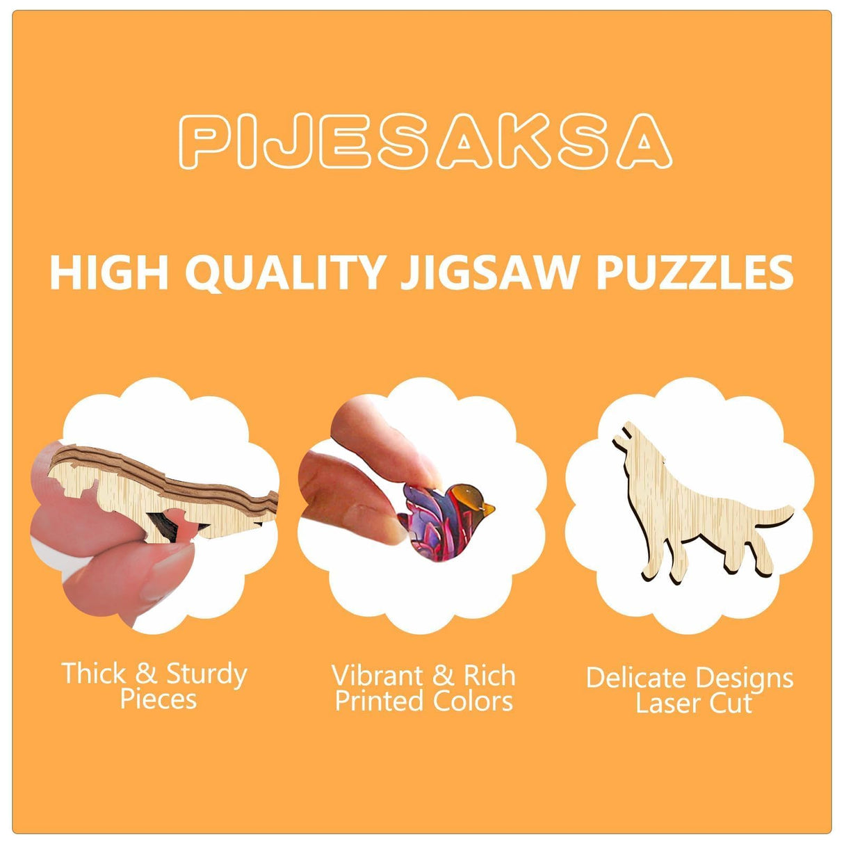 Wooden Puzzles for Adults, 3D Vision Effects Inside The Cave Wooden Jigsaw Puzzles for Adults, Unique Shape, Mountain Rivulet Sunset Landscape Wood Puzzles Adult, Home Decor (S-8.5 * 8.5in-100 pcs) Pijesaksa