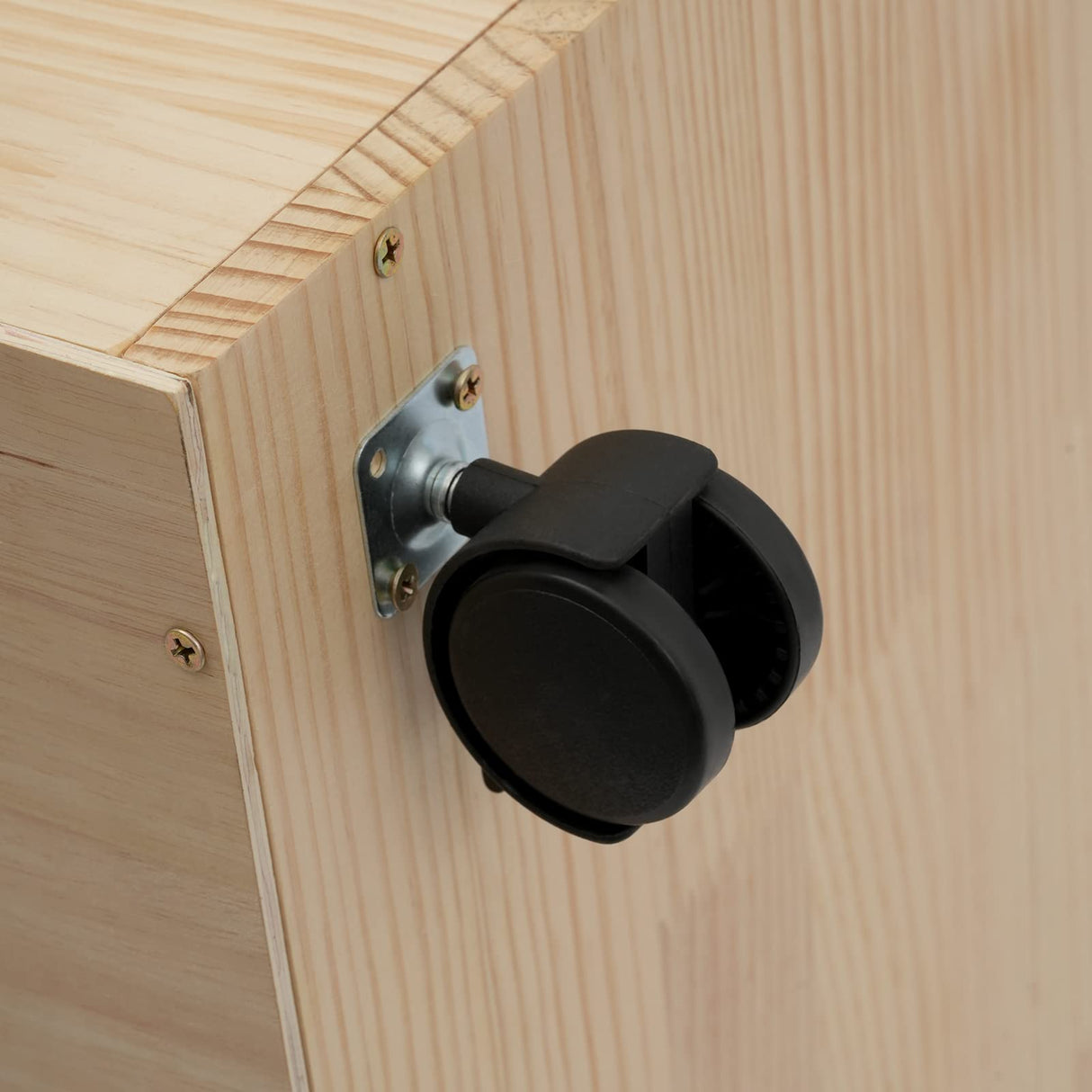 FONSOLUM Large Wooden Cat House with LED Light, Multi-feature Cats Cage Cat Condo with Scratching Post and Wheels, Catio Cat Enclosure Cat Shelter for Indoor and Outdoor (23.62*23.62*47.24 Inches) FONSOLUM