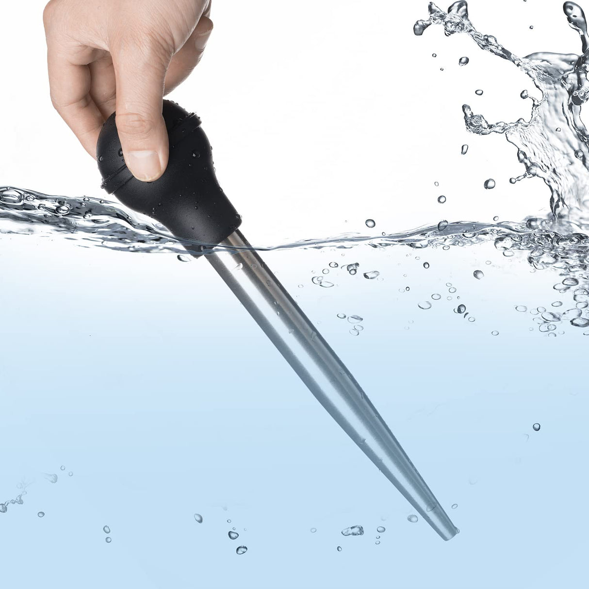 JY COOKMENT Stainless Steel Turkey Baster Baster Syringe for Cooking Meat Injector Set with 2 Marinade Needles 1 Cleaning Brush for Home Baking Kitchen Tool JY COOKMENT