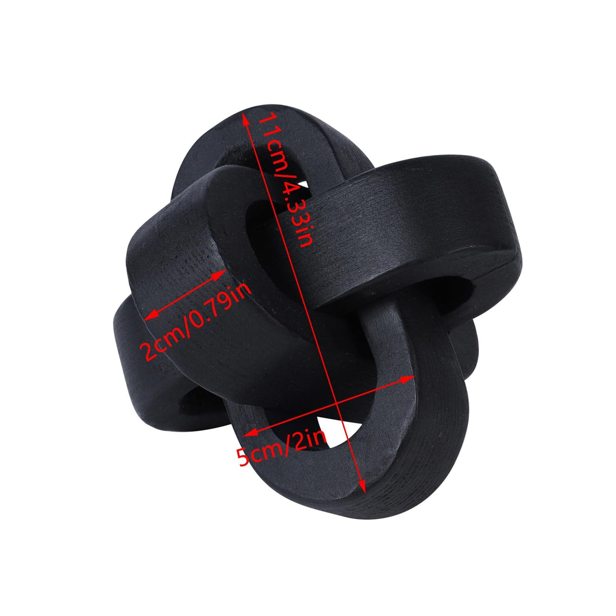 Wood Knot Decor Coffee Table Decor Shelf Decor Table Books Hand Carved Home Decoration Boho Farmhouse Rustic Modern Chain Link Decor Shabby Chic Bookshelf Decor 3 Link Wooden Knot Lifeuping