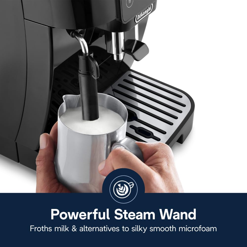 De'Longhi Magnifica Start Automatic Espresso Machine with Manual Milk Frother, Black De'Longhi