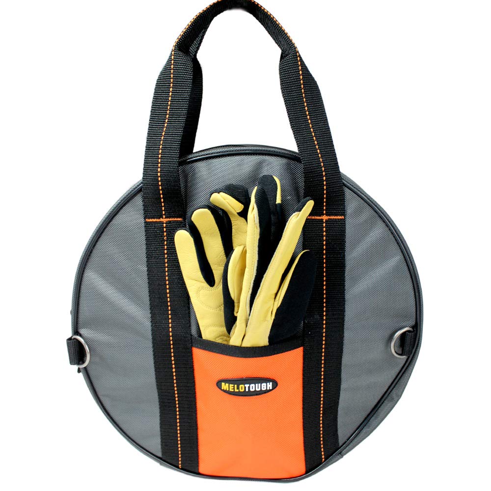 MELOTOUGH Jumper Cable Bag - Tools Cable Bag - Storage & Organizer for Cables, Cords, and Hoses Including EV Charging Cables for Electric Vehicles (1) MELOTOUGH