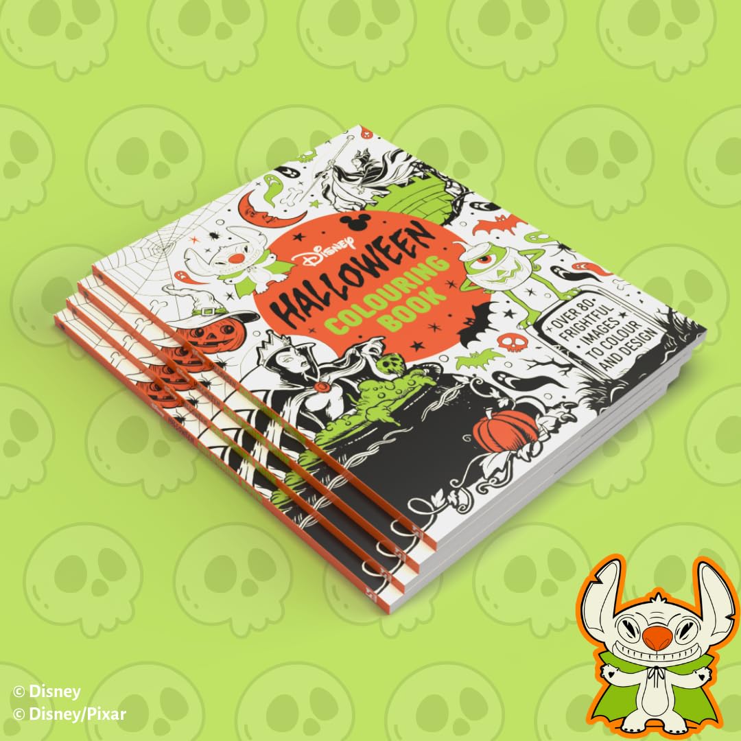 Disney Halloween Colouring Book: Over 80 spooky images to colour and design WoodArtSupply