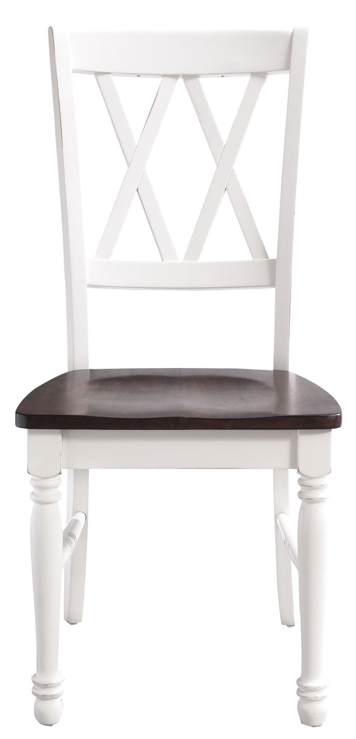 Crosley Furniture Shelby Dining Chairs (Set of 2), Distressed White Crosley Furniture