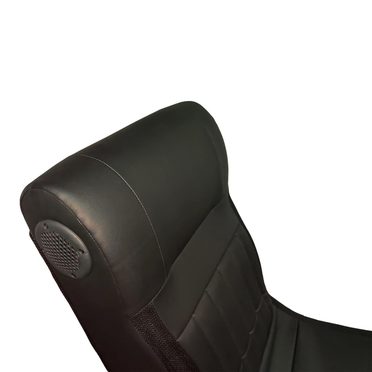 LOONGYOON Foldable Gaming Floor Rocker Chair with Onboard Speakers LED Strip Lighting Bluetooth Music Speakers Vibration Massage USB Charging Port for Gamers Bedroom Game Room Boys Girls Teens Black LOONGYOON