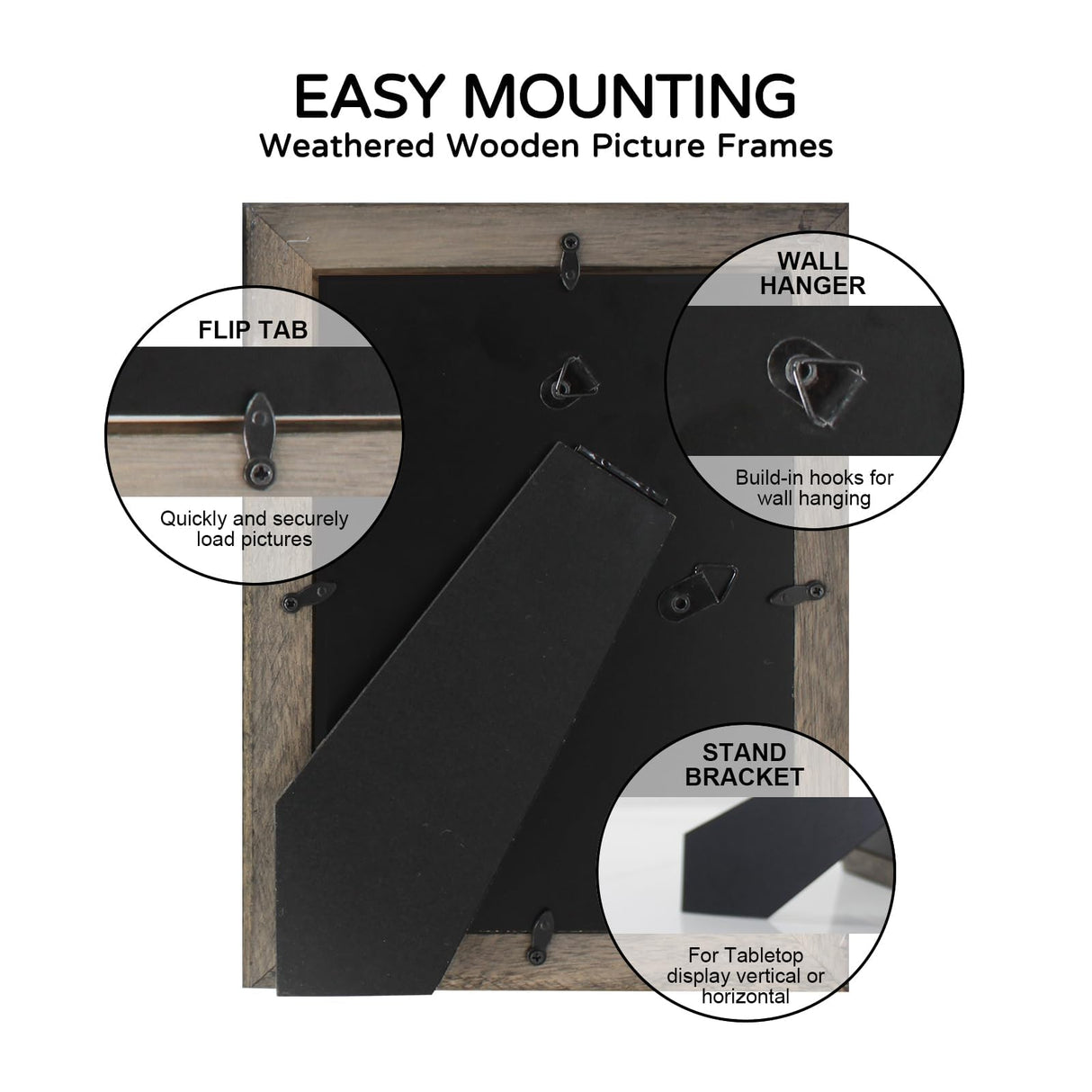 6x8 Green Picture Frames Set of 2, Solid Wood Photo Frame with HD Glass, Farmhouse Distressed Rustic Natural Weathered Wooden Frames for Gallery Wall Mounting or Table Top Display Home Decorative Free form