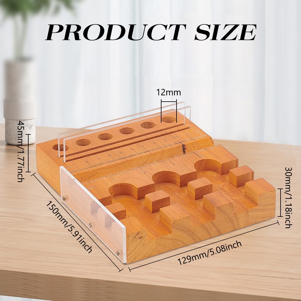 BENECREAT 5.9x5inch Rectangle Wood Sublimation Pen Tool, Sublimation Pen Holder Pen Clamp for Sublimation Pens Blank & Vinyl Stickers BENECREAT