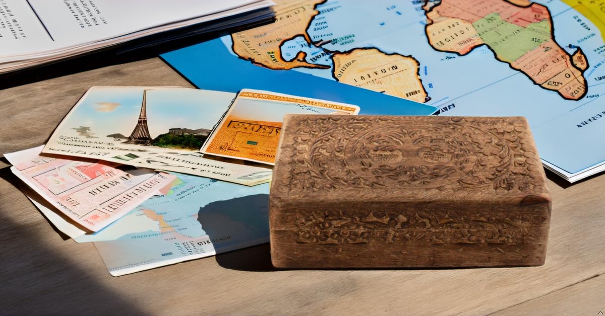 Great Birthday Gifts Handmade Decorative Wooden Jewelry Box Tree Of Life Carving Jewelry Organizer Keepsake Box Treasure Chest Trinket Holder Watch Box Storage Lock Box Housewarming Gift (Brown) The Great Indian Bazaar