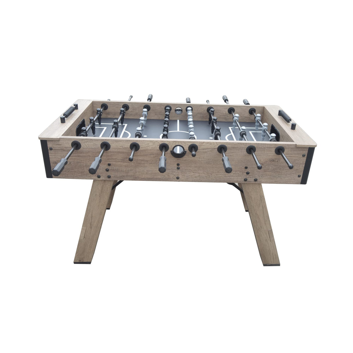 Hathaway Braxton 55-in Competition Foosball Table, Arcade Table Soccer, Perfect for Family Game or Recreation Rooms, Includes (2) 36-mm ABS Foosballs and Built in Ball Returns Hathaway