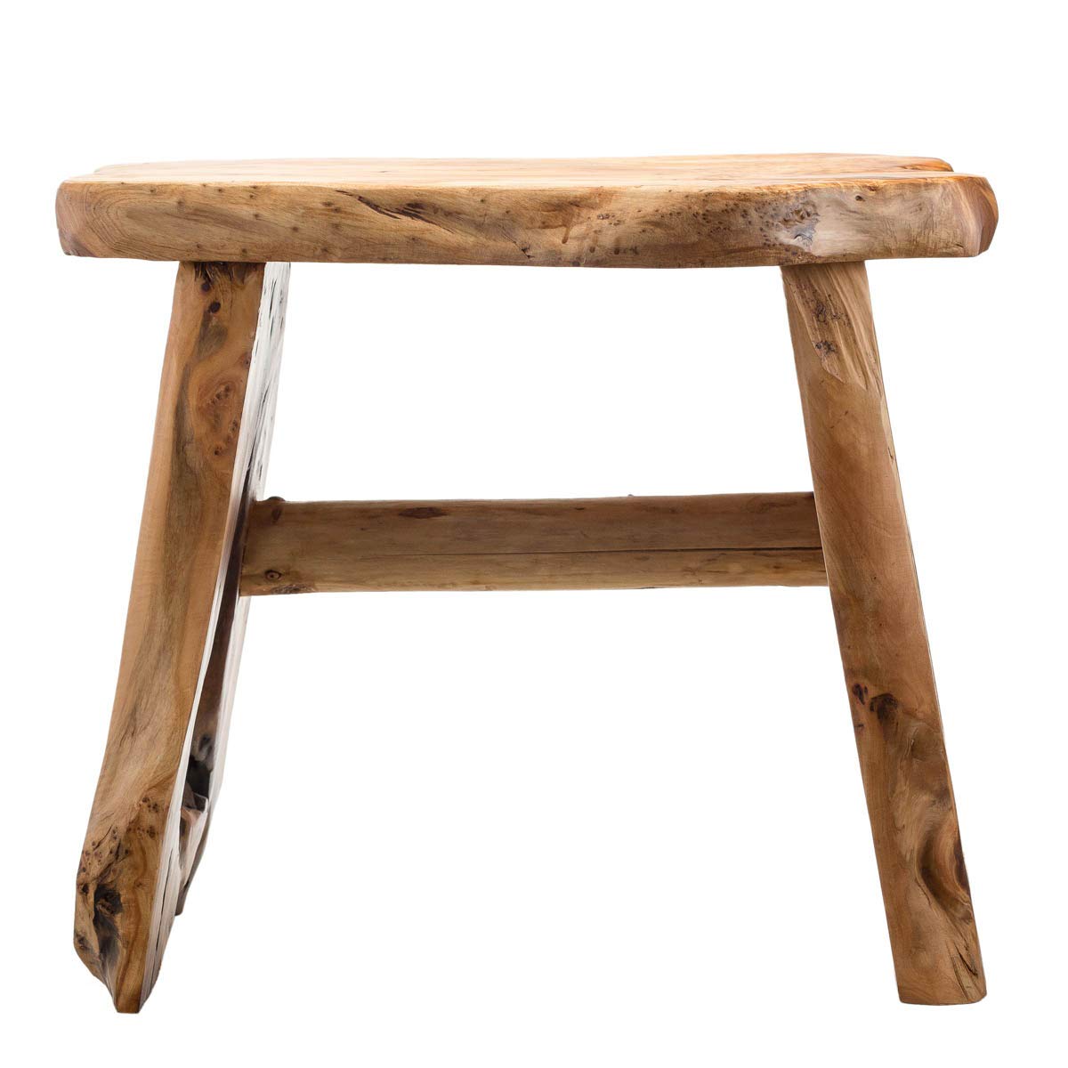 TJ Global Natural Edge Cedar Wood Tree Stump Indoor/Outdoor Stool, Garden Bench, Night Stand, End Table, Plant Stand - L20 x W11 x H17 TJ Global