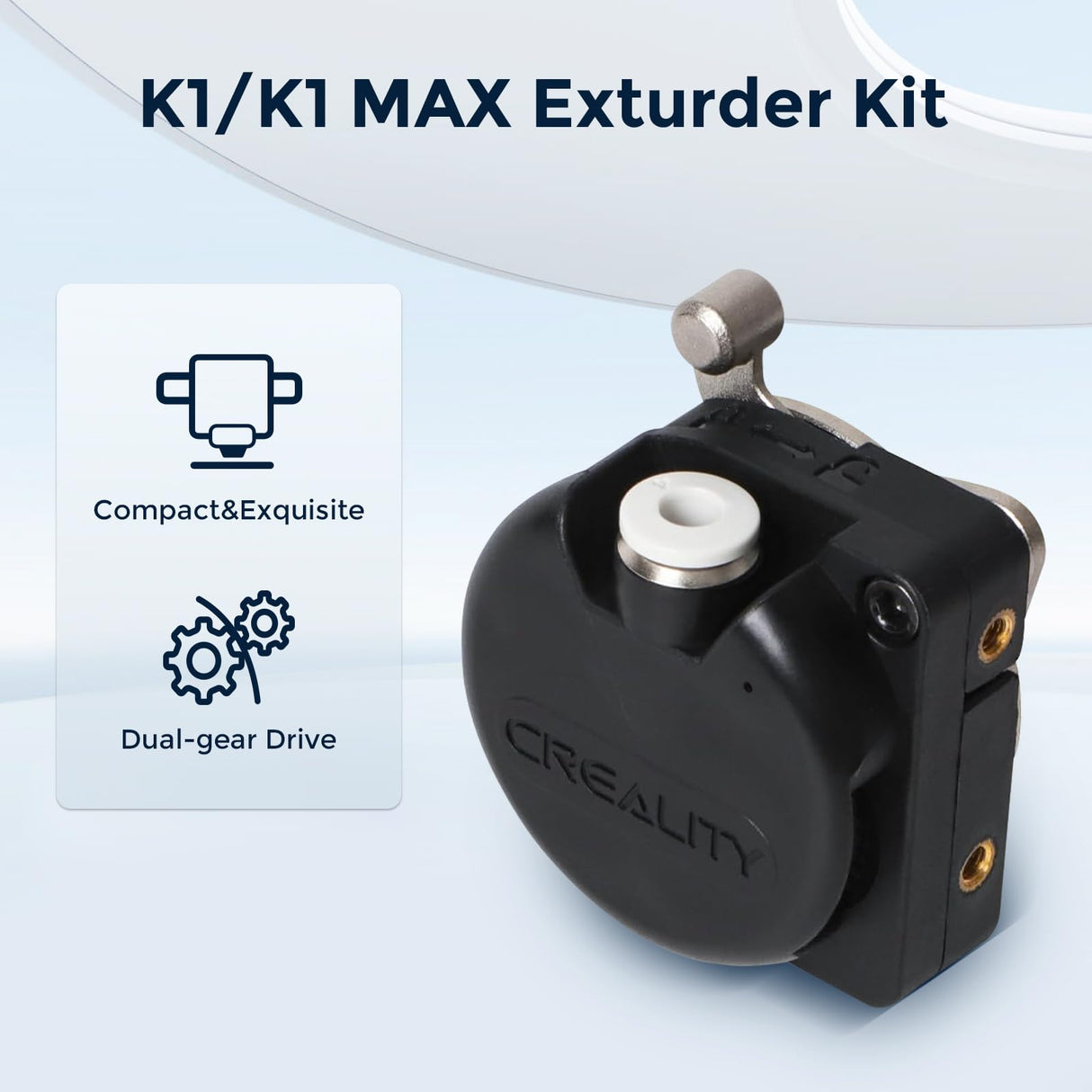 Creality K1 MAX Extruder, Direct Drive Extruder Without Stepper Motor, Dual Gear Feeding Extrusion Support 1.75mm Filament Compatible with 3D Printers Ender 3 V3/K1C/ K1/K1 Max Comgrow