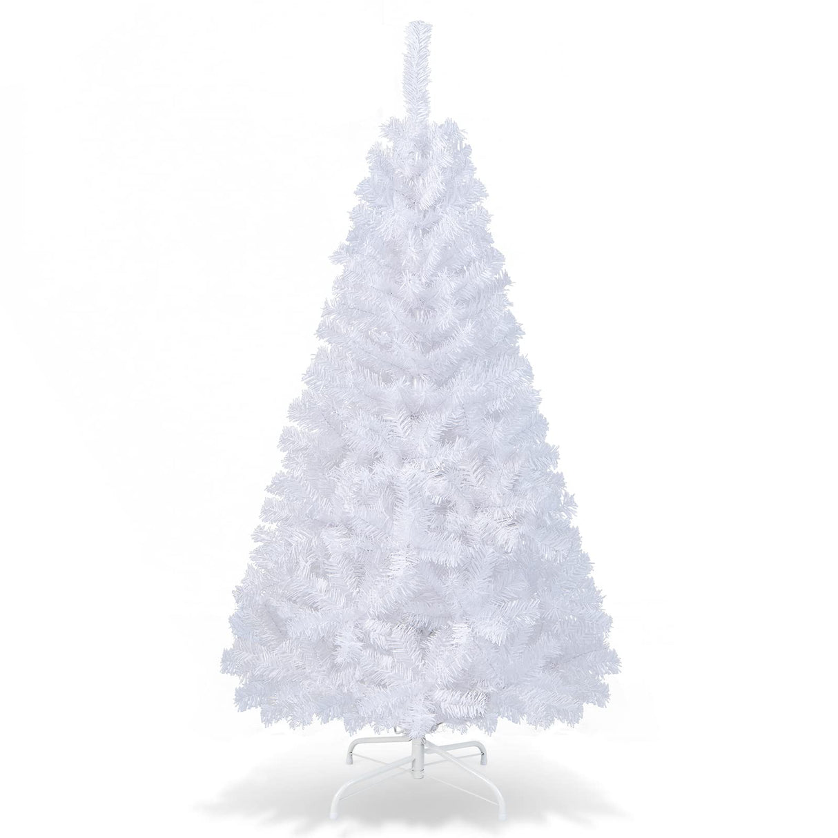 COSTWAY 5Ft-Artificial-PVC-Christmas-Tree-W-Stand-Holiday-Season-Indoor-Outdoor-White COSTWAY