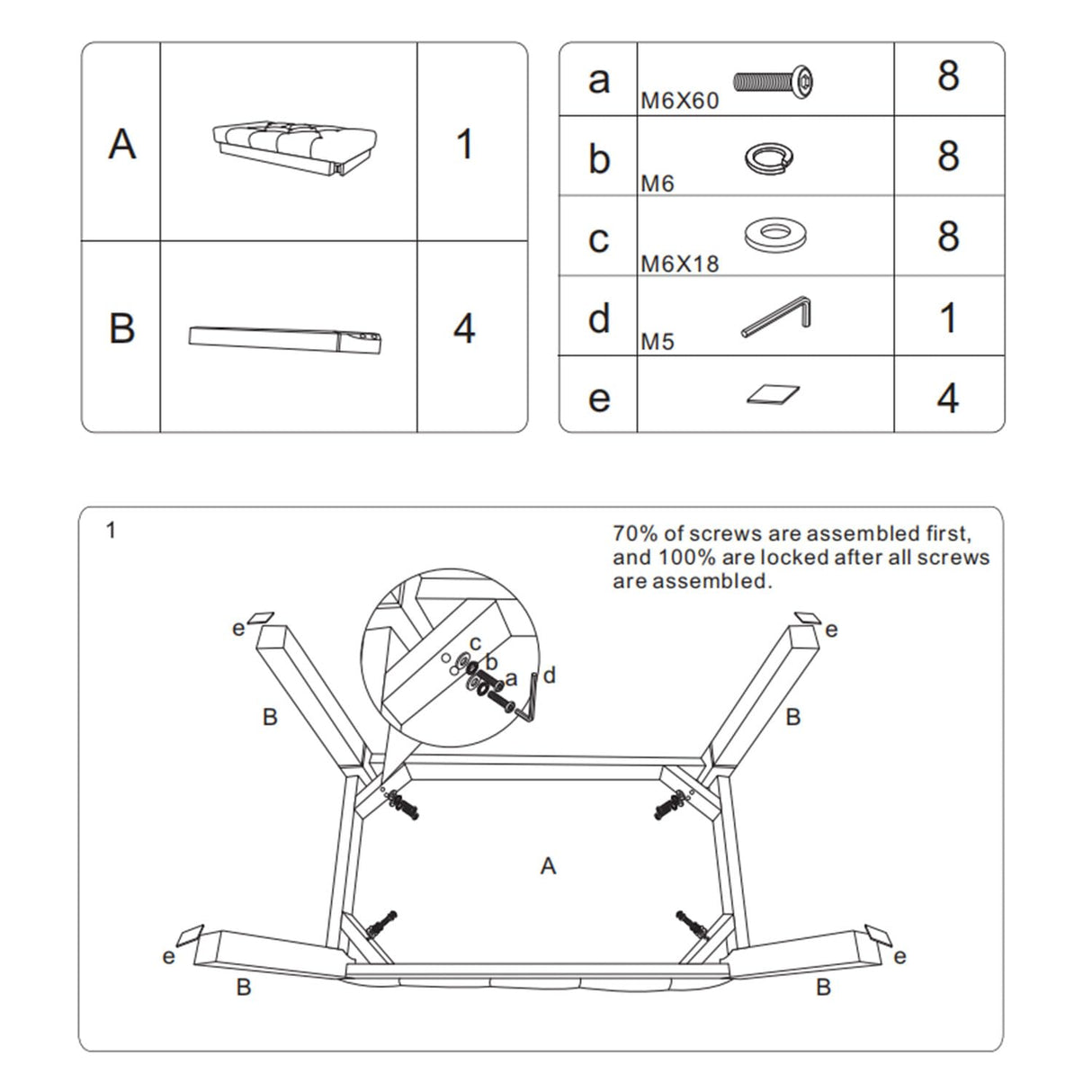 CangLong 27.5 inch Wide Rectangle Ottoman Bench, Tufted Fabric Footrest with Wood Leg for Living Room, Bedroom & Entry, Beige CangLong