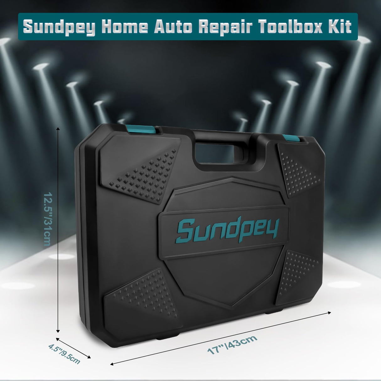 Sundpey Home Tool Kit 257-PCs - Household Basic Repair Tool Set for Men Women - General Hand Mechanic's Tool Set & Screwdriver Set & Wrench Set & Socket & Portable Tool Box Storage Case Blue Sundpey