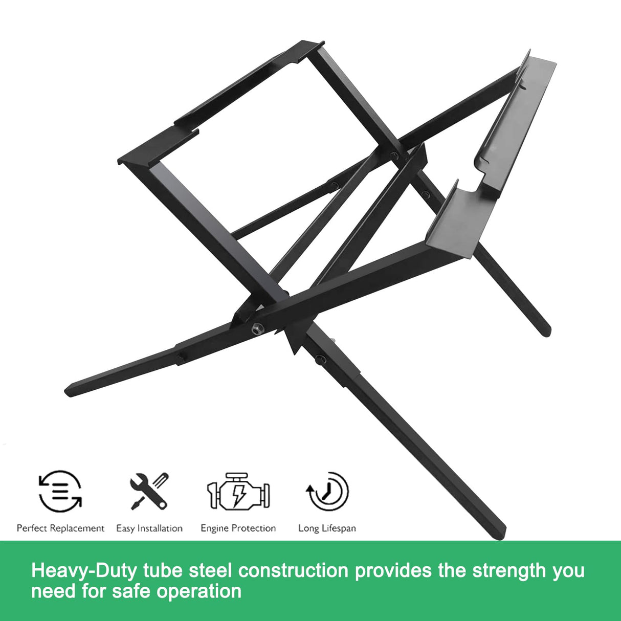 Gabasinover, Table Saw Stand Fits for DW7480 compact job site table saw, Dcs7485 60V table saw and DW745 compact table saw (DW7451 Black 10-inch) Gabasinover