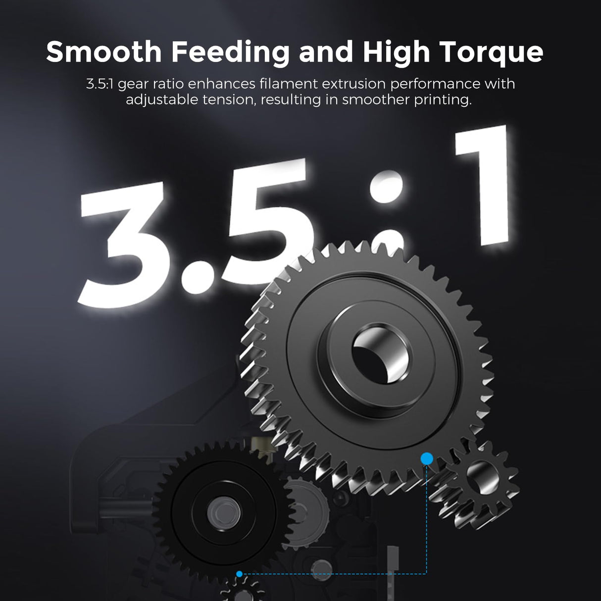Creality Official Sprite Extruder Direct Drive Dual Gear Extruder SE Upgrade Kit, Compatible with Creality Ender 3/Ender 3 V2/Ender 3 Pro/Ender 5/Ender 5 Pro/Ender 5 Plus/CR 10 3D Printers Creality