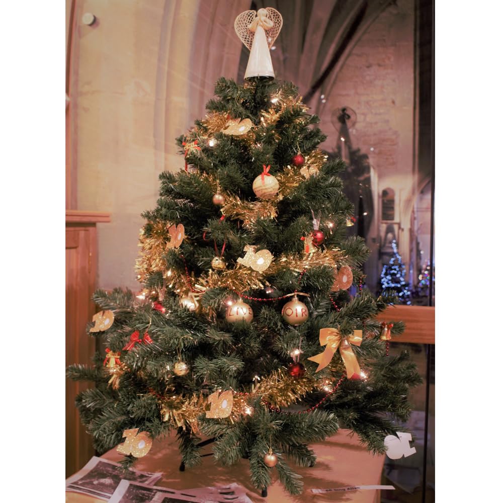 Sivya Christmas Tree Stand for 4 to 6 Foot Trees,Fits 0.75-1.25 Inch Pole Sivya