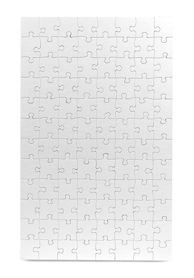 4 Blank Jigsaw Puzzles with Envelopes – 10 x 16 Inch, 96 Pieces Each – Hygloss DYI party invites, Perfect for Decorating, Kids' Activities, Arts & Crafts or Party Favors - Puzzle to Draw On for Crafts