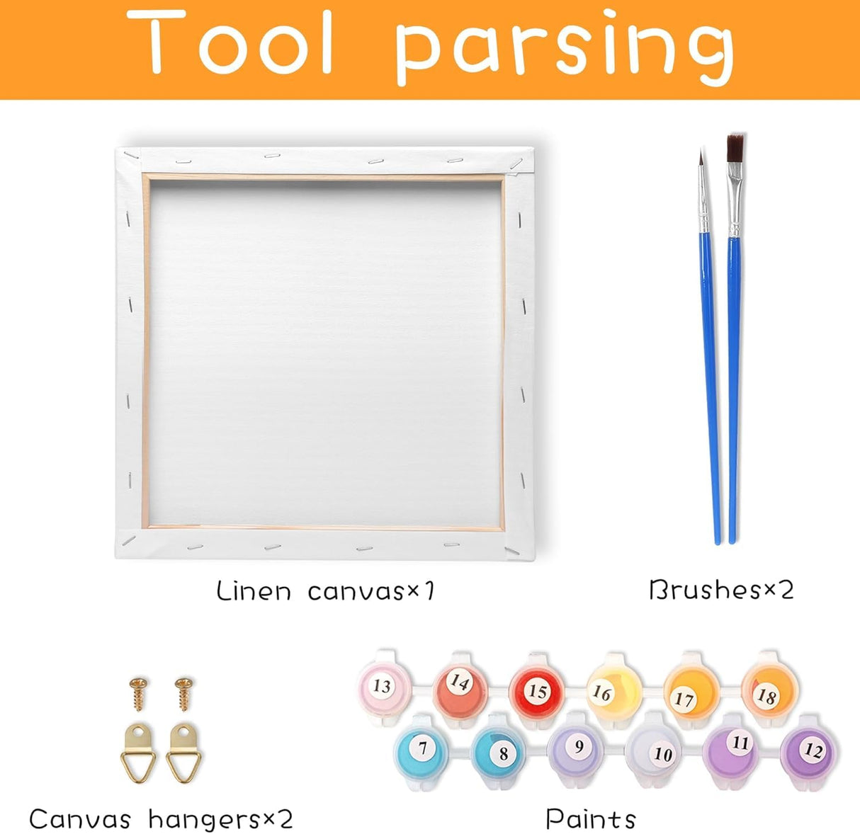 LOMSIOY Frame Paint by Number Kit for Adults, DIY Easy Halloween Ghost Oil Painting with Brushes, Hooks - Lone Watcher Framed Art Kits for Beginners - Suitable for Bedroom, Wall, Door Decor (8x8 Inch) LOMSIOY