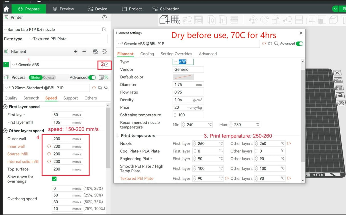 Wellshow PC Filament 1.75mm, Polycarbonate Filament,Tough and Heat Resistant 95C, PC Black 1kg(2.2lbs) WELLSHOW