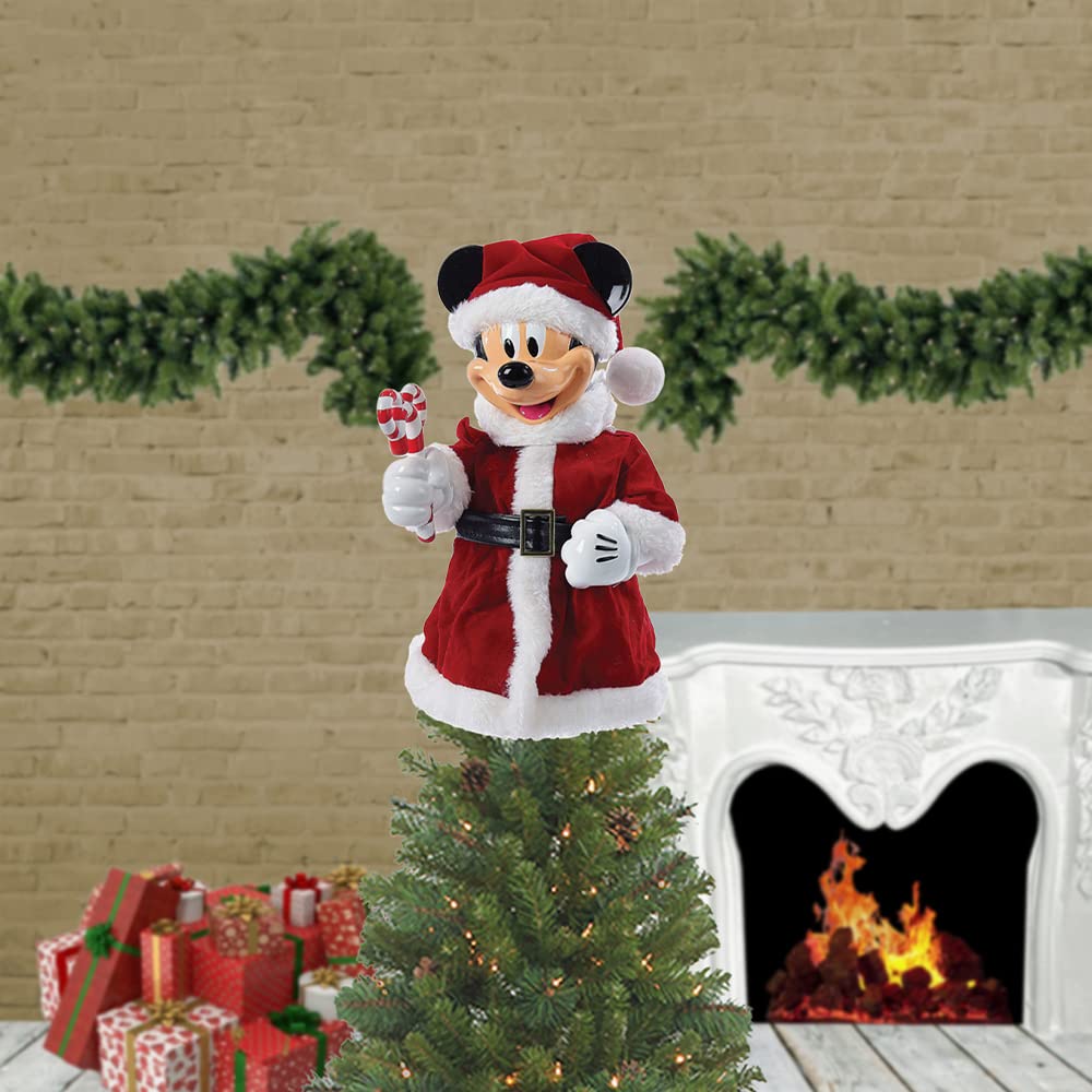 Kurt Adler 10-Inch Mickey Mouse Treetop/Tablepiece with Bendable Arms, Red Kurt S. Adler