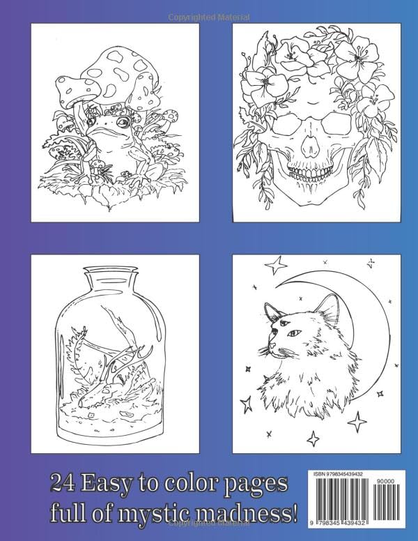 MAD AND MYSTICAL: a coloring book full of witchy vibes WoodArtSupply