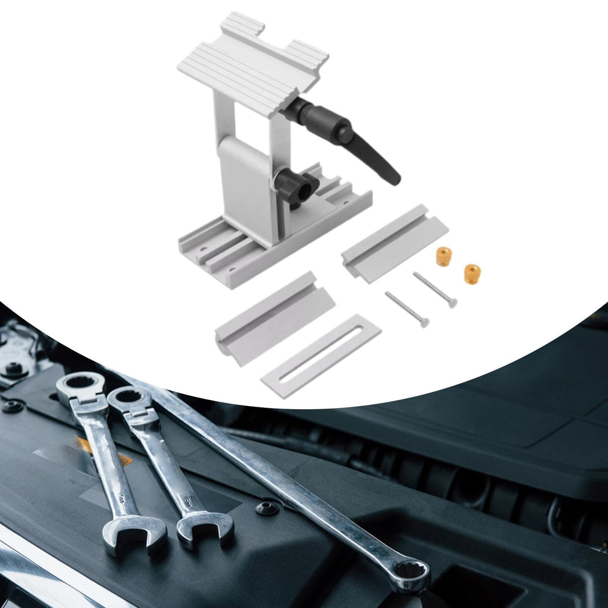 Generic Sharpening Jig Sharpening Tool Rest Jig Metal Stand Home Work Wood Turning Tools for 6 inch or 8 inch Bench Grinder Sanders Generic