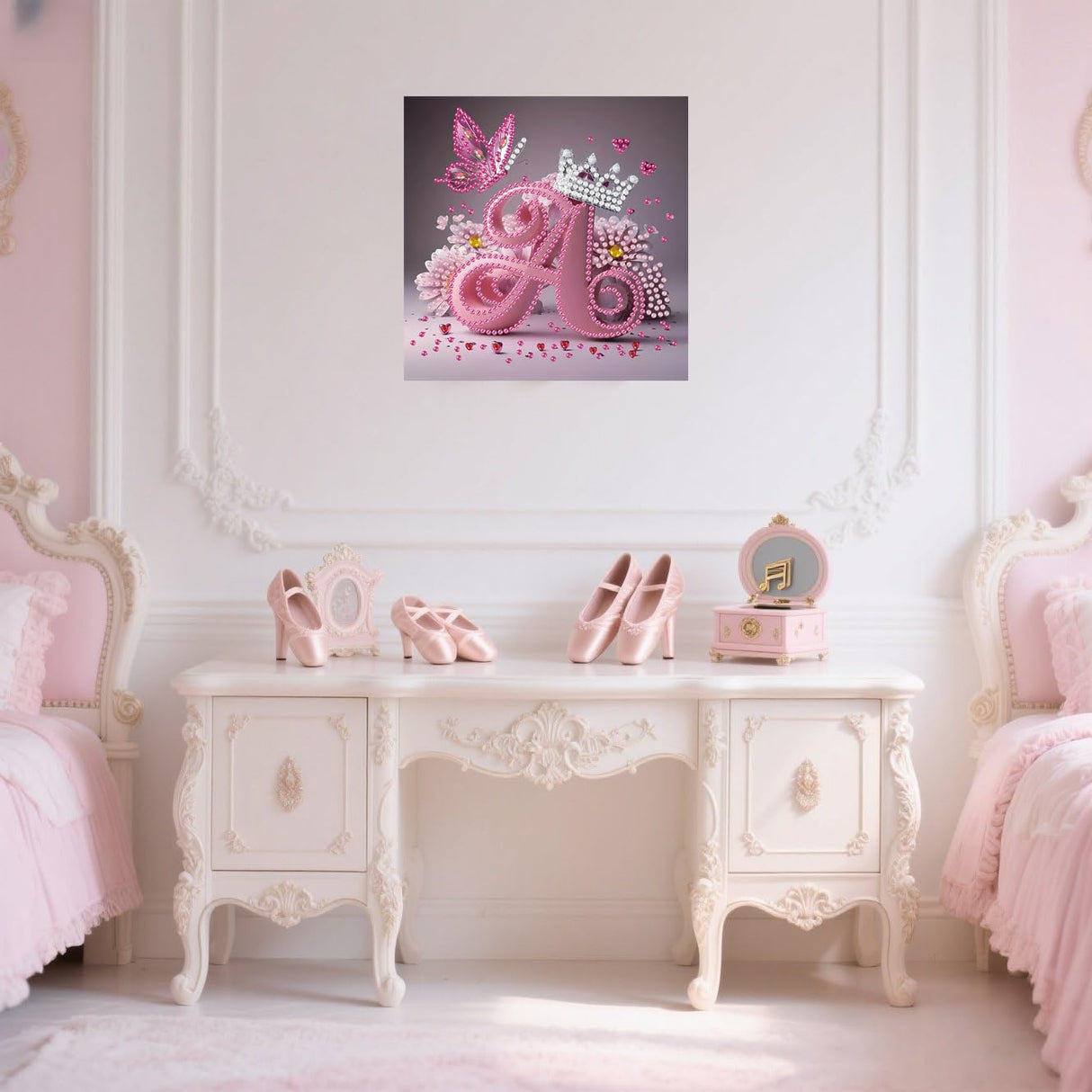 GXGLLPZBY DIY Diamond Art Kits, 5D Special Shaped Letter A Diamond Painting for Beginners Adults, Paint by Diamonds Dot Gem Art Kits, Home Wall Decor 11.8x11.8in GXGLLPZBY