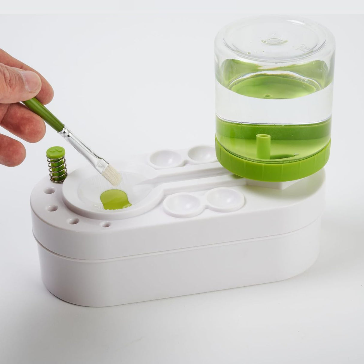 2025 Upgraded Paint Brush Cleaner Brush Rinser Water Circulation(Pre Assembled), Watercolor/Oil and Water-Based Paint Brush Cleaner Tool, Gift for Adults Artist Beginners WZWXXQ