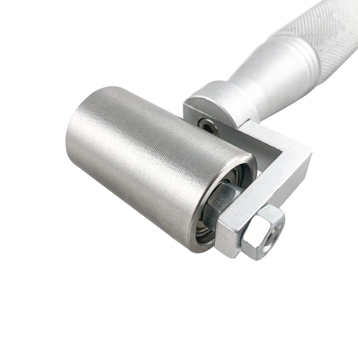 QWORK 1.5" Stainless Steel Home Wallpaper Seam Roller Wall Paper Construction Tool Seam Flat Roller Paint Tool QWORK