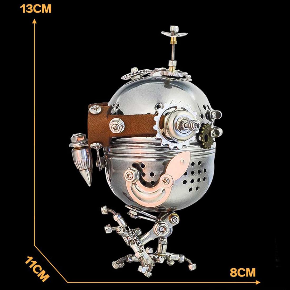 3D Metal Puzzle for Adults Mechanical Owl Egg 3D Model Kit, Steampunk Puzzle DIY Assembly, Fun and Creative for Birthday, Home Decoration, and Collectors (110+ PCS) HeyCubex