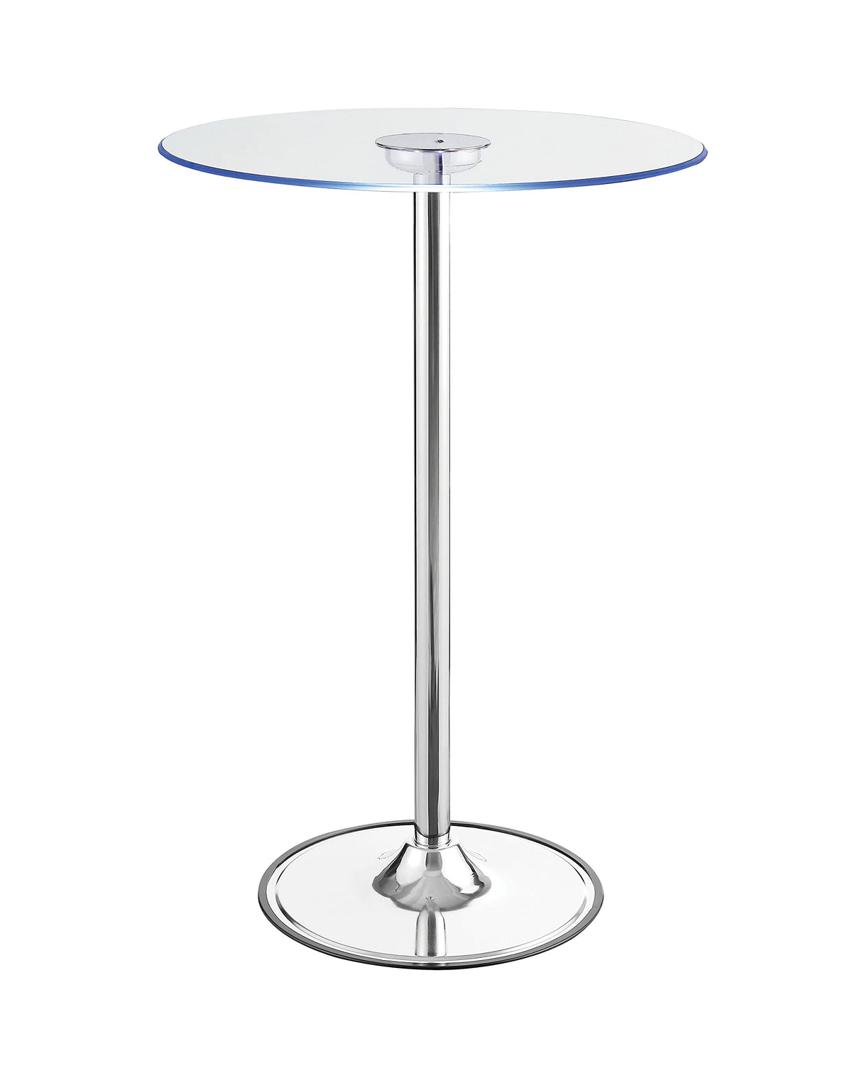 Coaster Home Furnishings Thea LED Bar Table Chrome and Clear Coaster Home Furnishings