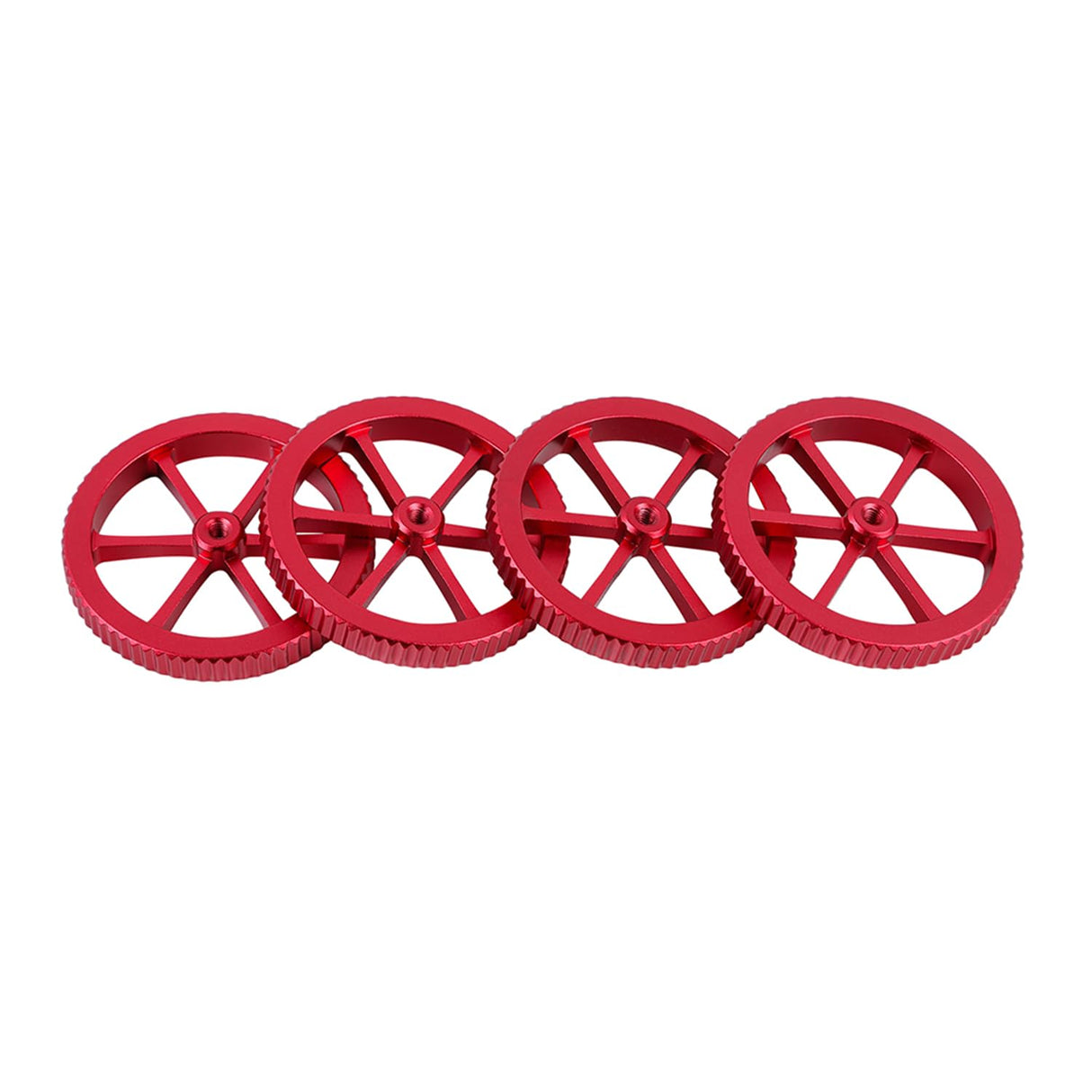 Official Creality 4Pcs Metal Leveling Nuts and 4Pcs Springs Upgraded Set for Ender 3/3 Pro/3 V2/Ender 3 Neo/Ender 3 V2 Neo/Ender 3 S1/Ender 3 S1 Pro Ender 5 Plus 3D Printer Hand Twist Nuts Set Creality