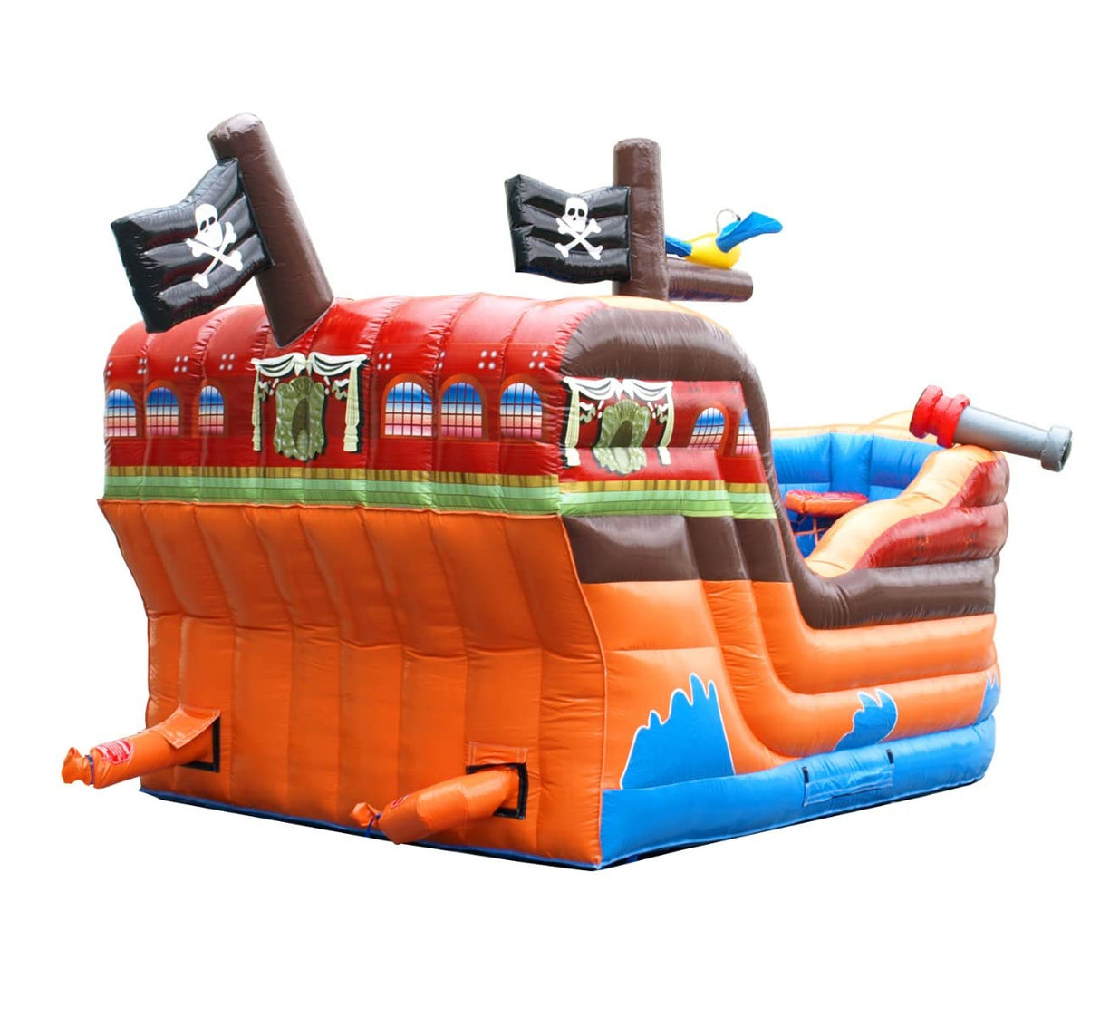 TentandTable Inflatable Bounce House with Slide for Kids 5-12 Large - Commercial Grade Bouncy House for Adults - Jump House, Includes Electric Air Blower - 19' L x 15' W x 14' H - Pirate Ship TentandTable