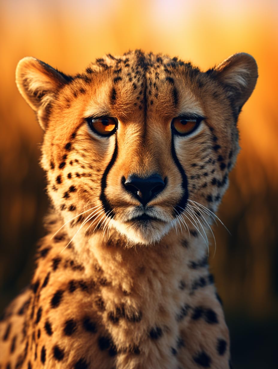 Generic Animal Cheetah DIY Diamond Art Painting for Adults Full Drill DIY Paint by Round Diamond Number Kits for Beginners Gems Cross Stitch for Wall Decor 11.8x15.8inch(3) Generic