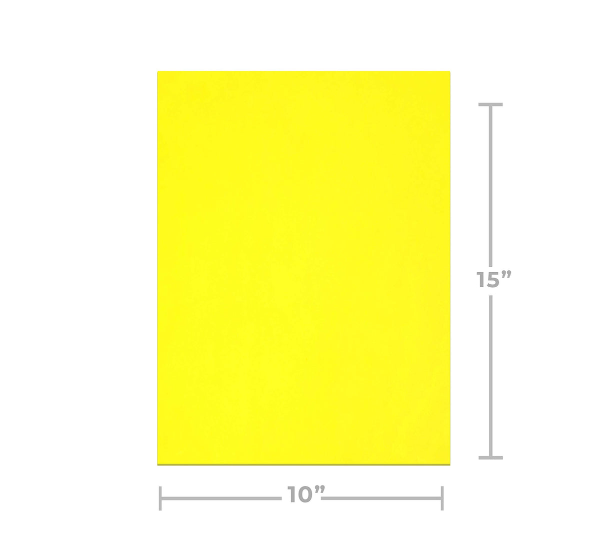 3MM Embroidery Foam (Yellow)- 5 Pack- 10" X 15" MARATHON WEST, INC