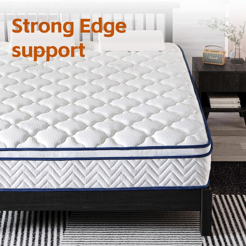 12 Inch King Hybrid Mattress in a Box - Individually Wrapped Coils & Gel Memory Foam for Back Support, Pressure Relief & Motion Isolation, CertiPUR-US Certified, Fiberglass-Free (76x80 Inches) FSNSTSM