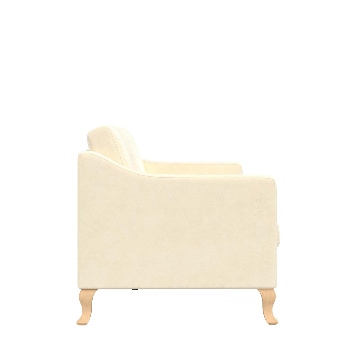Mr. Kate Tess Sofa with Soft Pocket Coil Cushions, Small Space Living Room Furniture, White Linen Mr. Kate