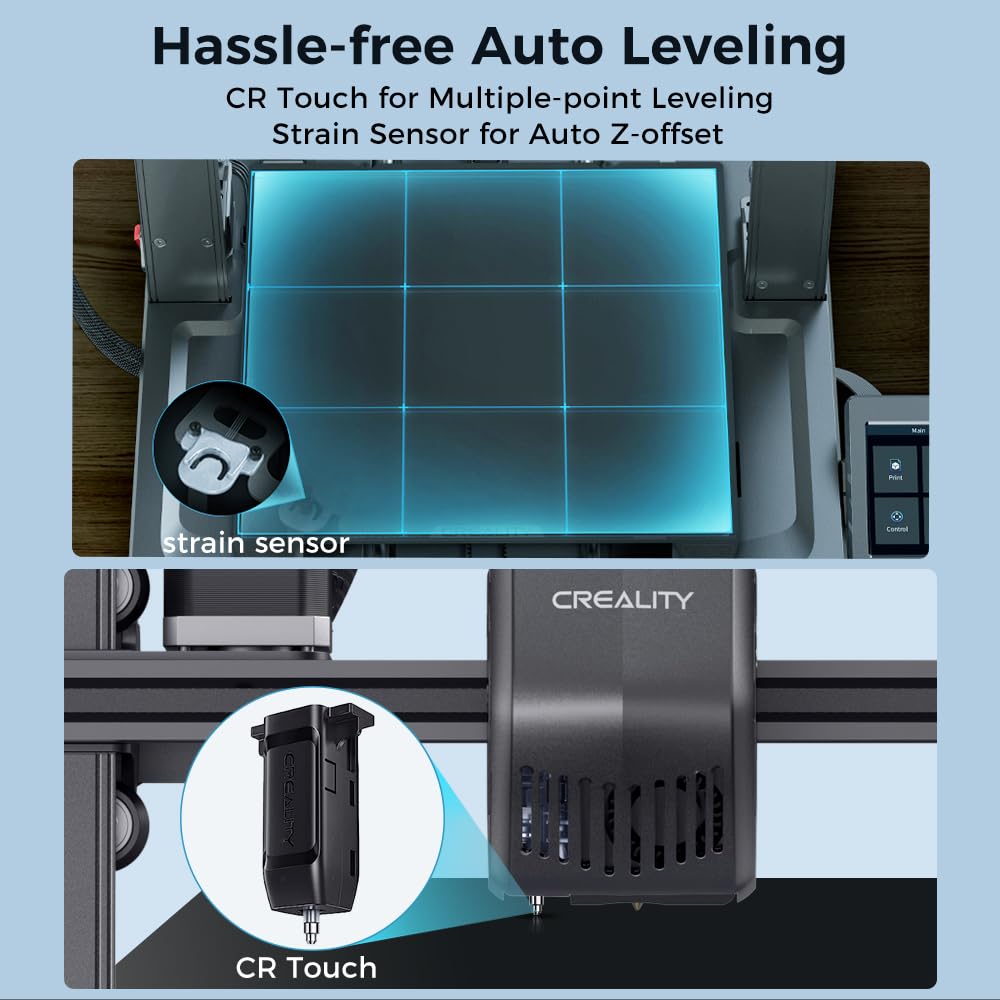 Creality Ender 3 V3 SE 3D Printer, 250mm/s Printing Speed DIY 3D Printers with CR Touch Auto Leveling, Sprite Direct Extruder Auto-Load Filament Dual Z-axis Y-axis, Printing Size 8.66x8.66x9.84 inch Comgrow