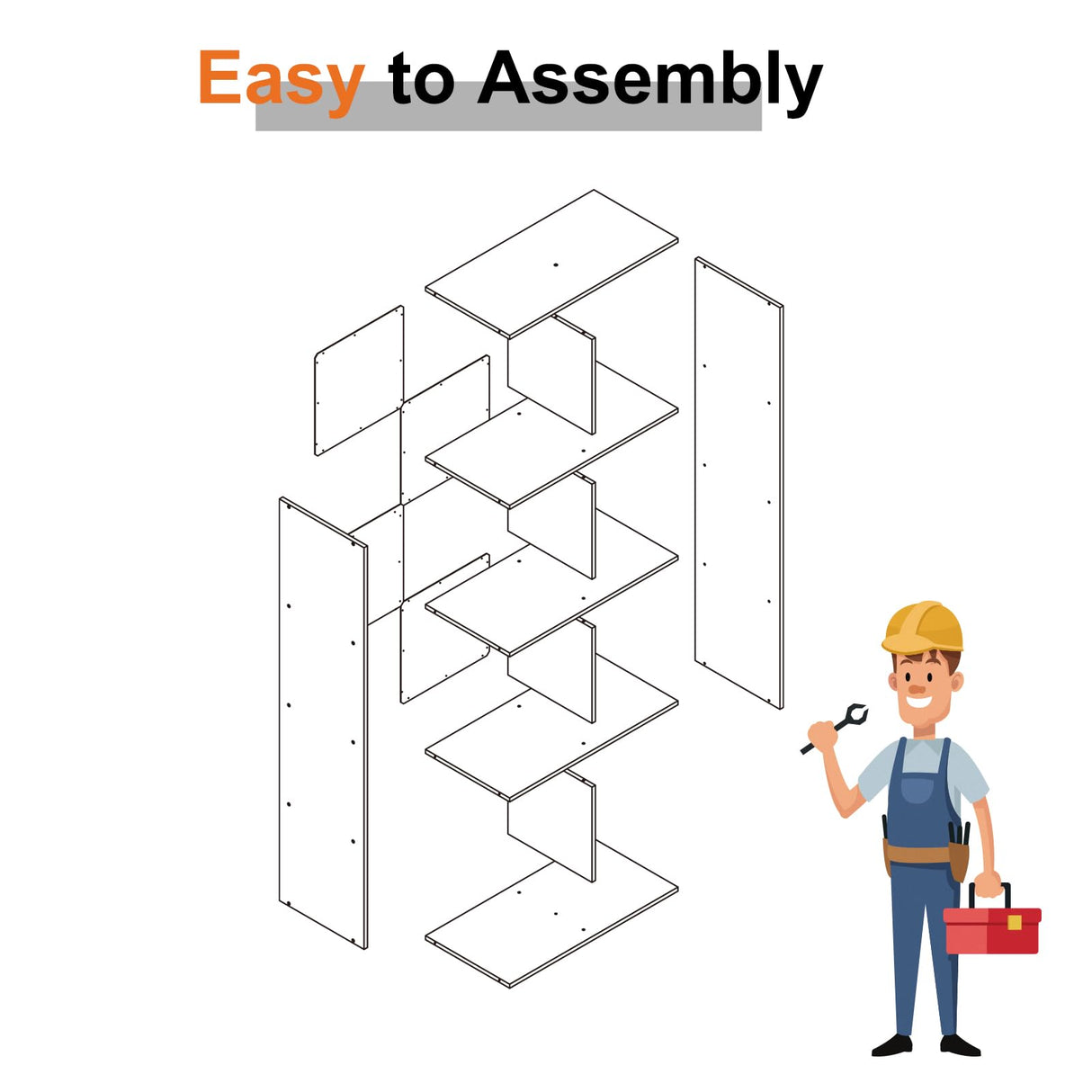 Sweetcrispy 8 Cube Storage Organizer - Open Cube Bookshelf with 4 Removable Back Panels, Display Storage Bookcase for Living Room, Bedroom, Entrance Hall, Home Office,47.7" L×11.6" W×24" H, White Sweetcrispy