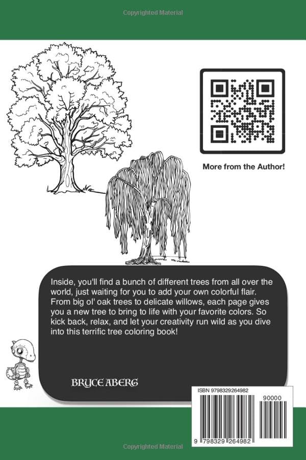 Back to Nature: Tree Coloring Book | Easy Coloring Book for Adults and Kids WoodArtSupply