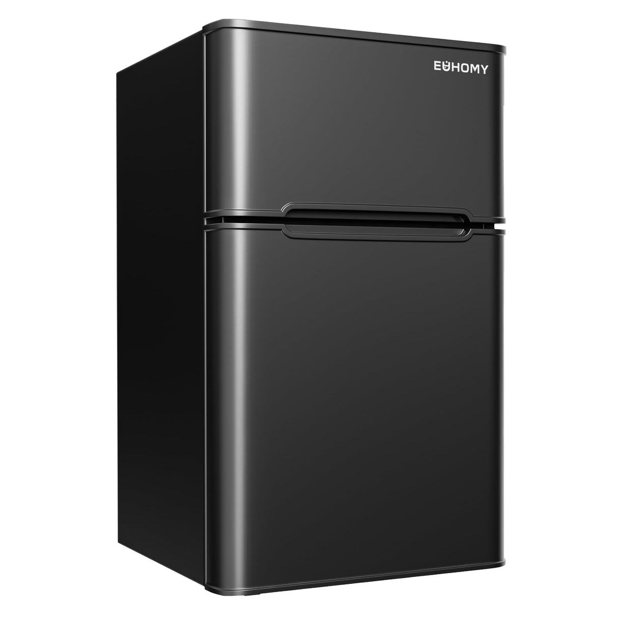 EUHOMY Mini Fridge with Freezer, 3.2 Cu.Ft Mini Refrigerator, Dorm Fridge with 2 Door For Bedroom/Apartment/Office-Food Storage Cooling Drink, Black EUHOMY