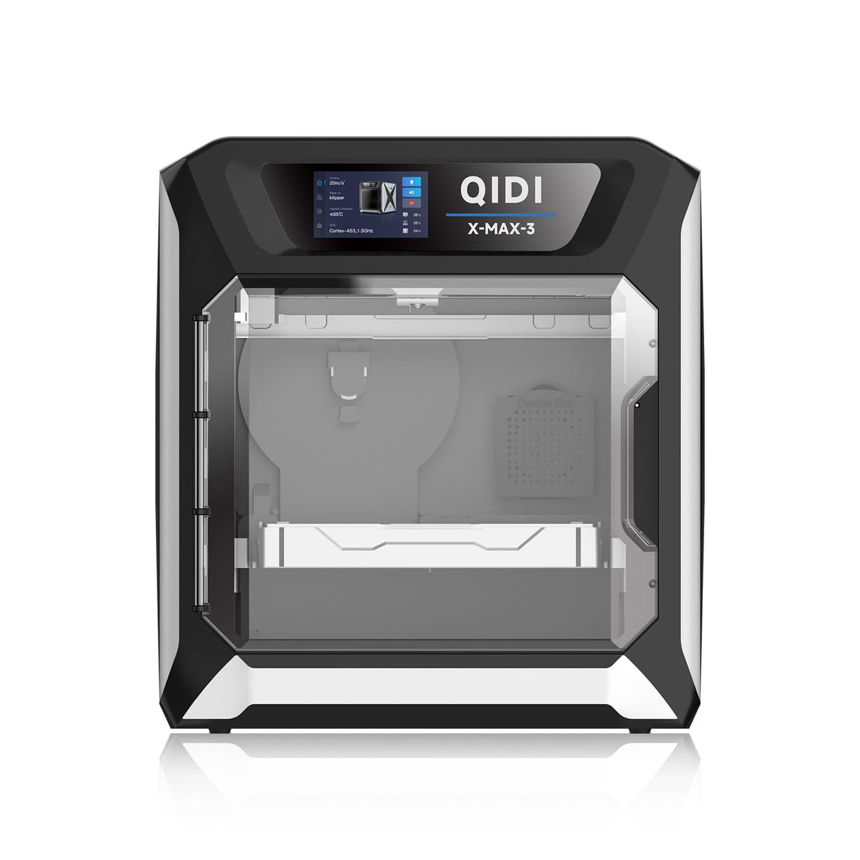 QIDI X-MAX3 3D Printer Bundle Comes with QIDI PLA Filament Black R QIDI TECHNOLOGY