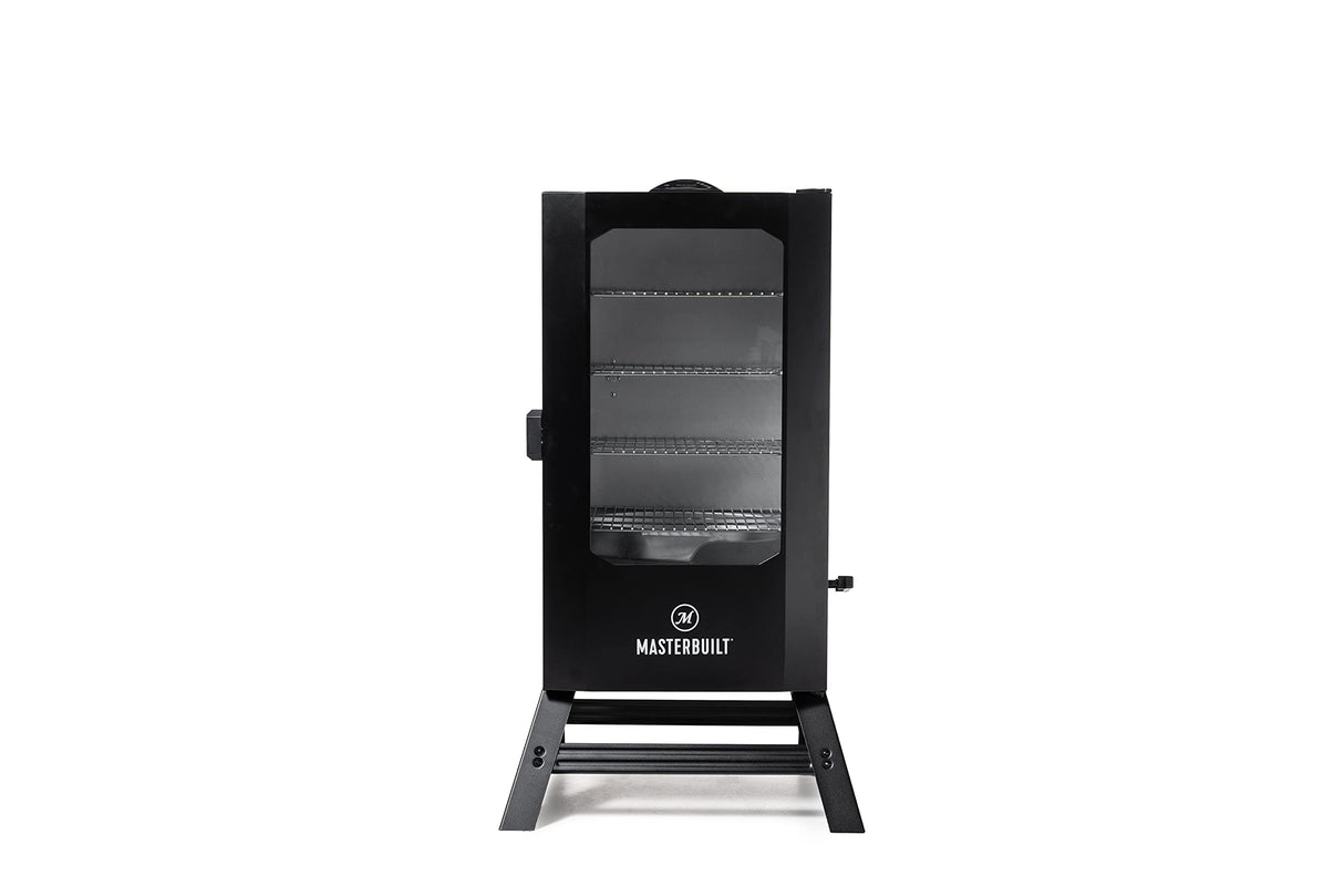 Masterbuilt® 40-inch Digital Electric Vertical BBQ Smoker with Leg Kit, Side Wood Chip Loader and 970 Cooking Square Inches in Black, Model MB20070122 Masterbuilt