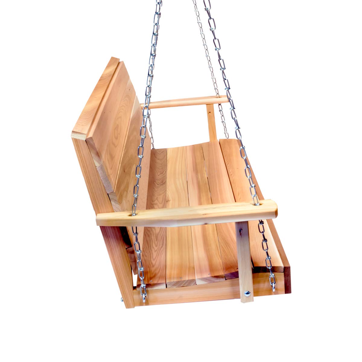 All Things Cedar PS70 Premium Porch Swing | 6Ft Outdoor Furniture & Patio Swing | Handcrafted Western Red Cedar | Comfort Springs, Easy Assembly, Sustainable Outdoor Bench 80.5X 23x 24 All Things Cedar