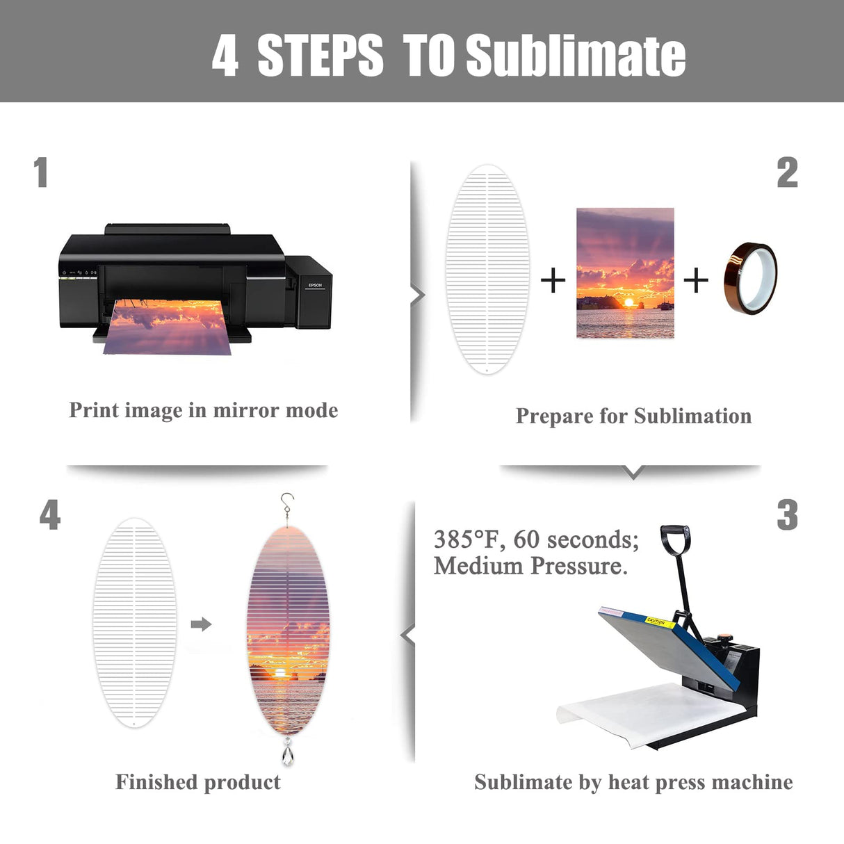 4Pack 11inch Sublimation Wind Spinner Blanks 3D Aluminum Metal Wind Sculpture Kinetic Spinners for Yard and Garden Indoor Art Ornaments Hanging Decoration (Helix) WindMage