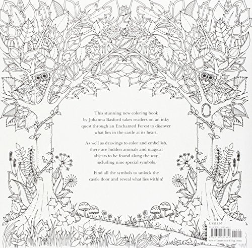 Enchanted Forest: An Inky Quest and Coloring book (Activity Books, Mindfulness and Meditation, Illustrated Floral Prints) Laurence King Publishing