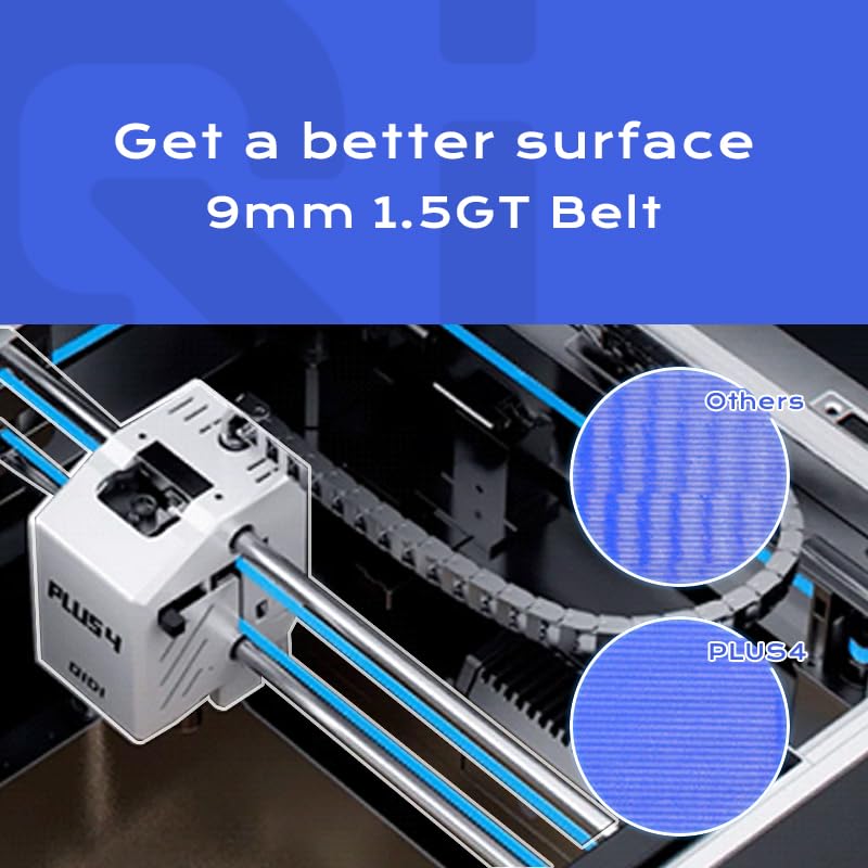 QIDI PLUS4 3D Printer, Max 600mm/s High-Speed, Auto Leveling, 370°C High Temp Extruder, 65°C Heated Chamber, Less Ringing and Ghosting, Supports PPS-CF Filament, Large Build Size 12"x12"x11" R QIDI TECHNOLOGY
