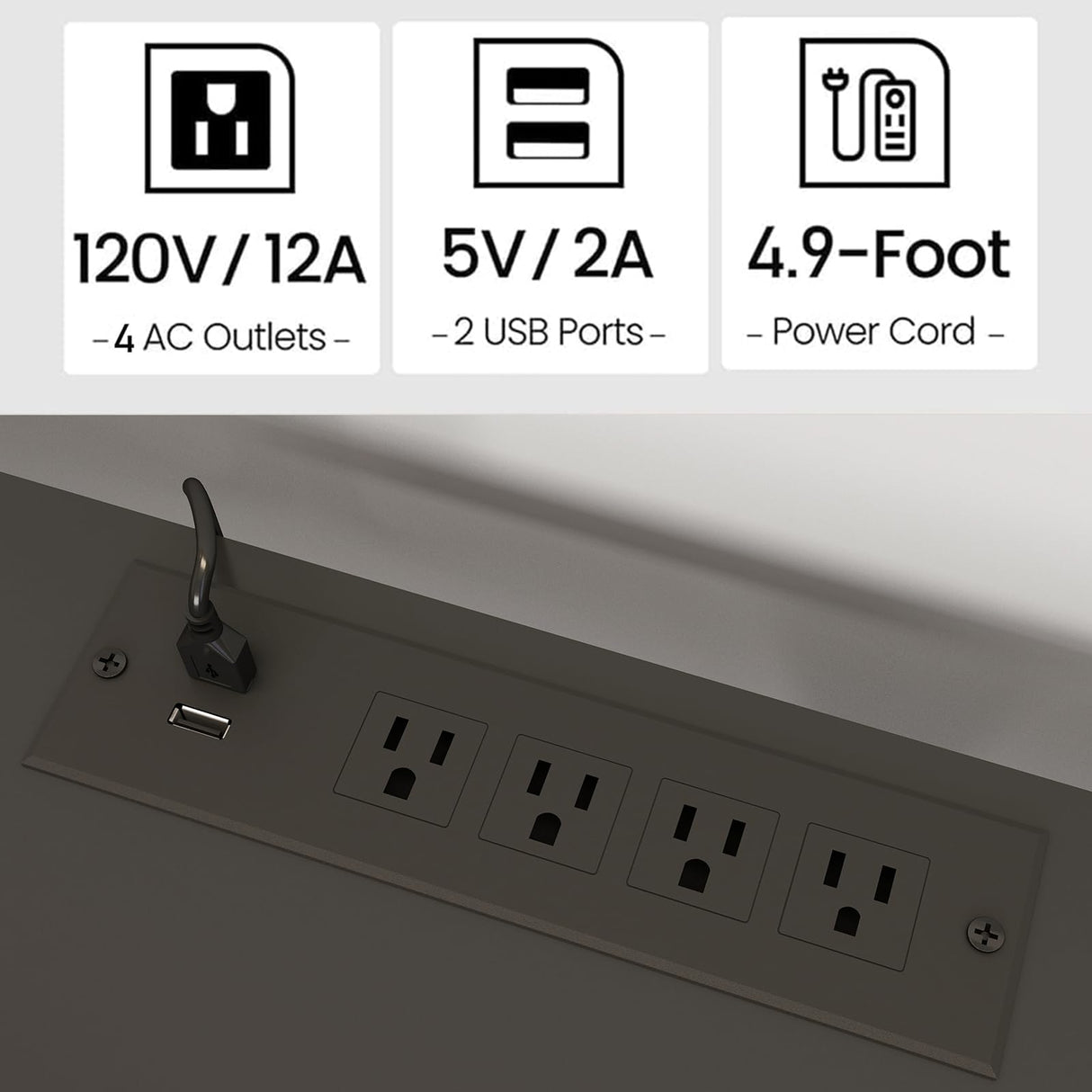 HHETOGOL Black LED TV Stand for Living Room 75 Inch Wood TV Media Console for 45/55/65/75 inch TVs,Industrial TV Stand,TV Stand Media Entertainment Center with Power Outlet ,Rustic Brown CALTV06BKE HHETOGOL