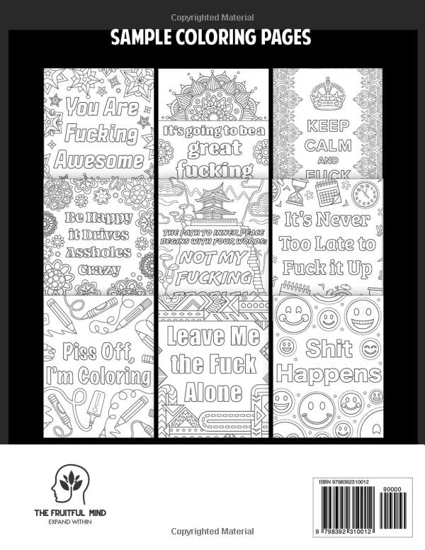 Motivational Swear World Coloring Book for Adults: Sweary Motivational Quotes and Inspirational Phrases for Stress Relief and Relaxation WoodArtSupply